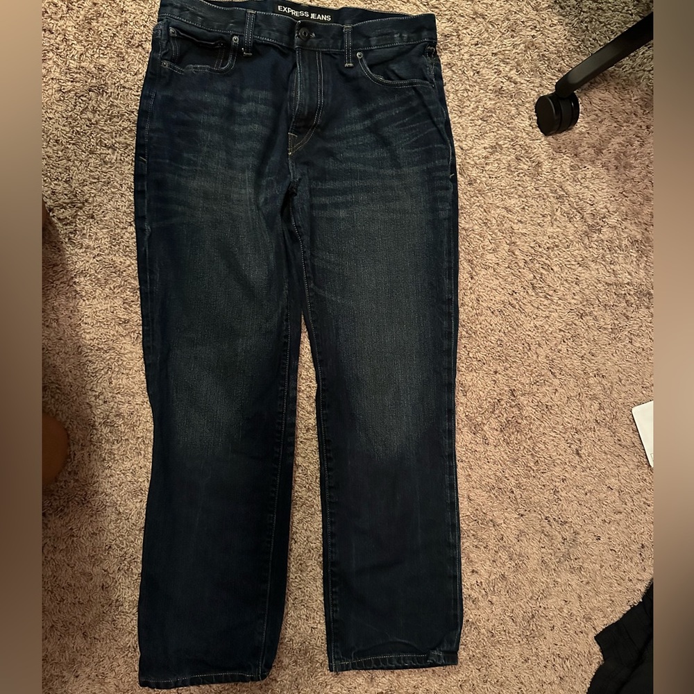 Men’s dark Express jean pants